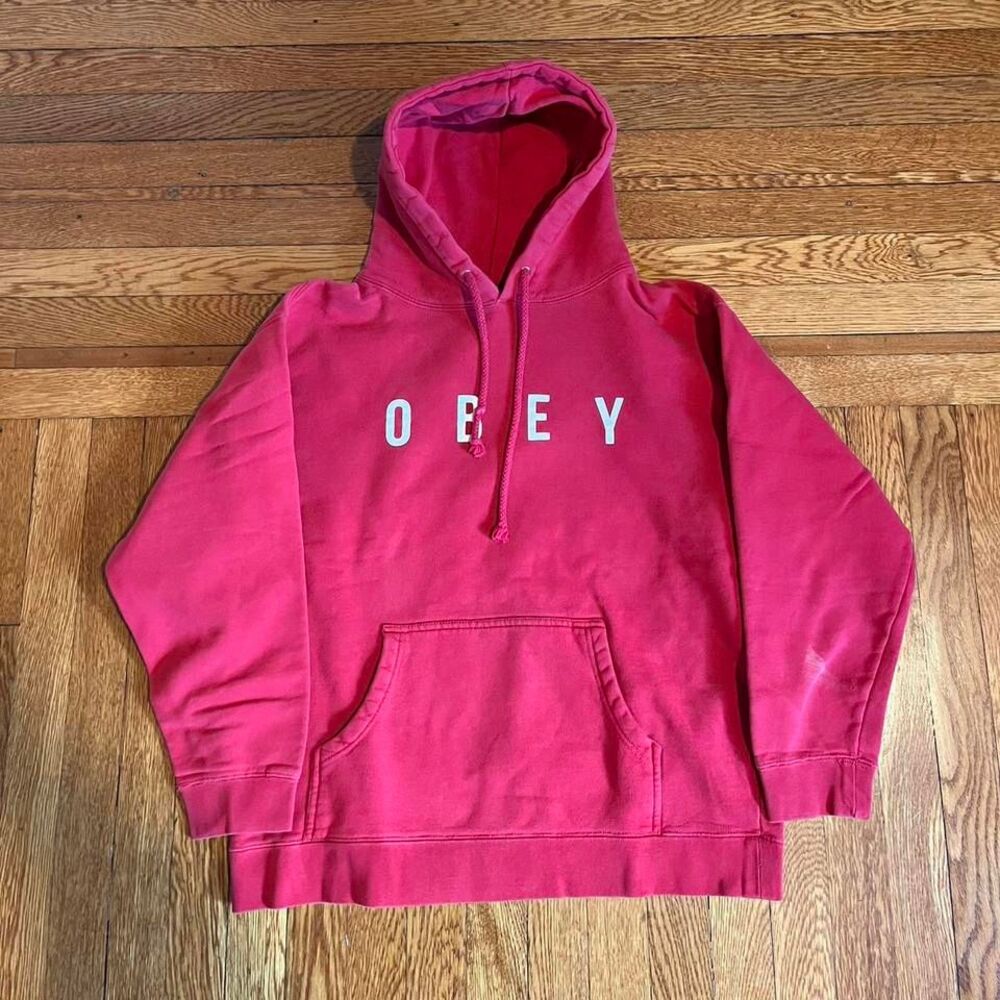 Y2K obey‎ boxy hoodie